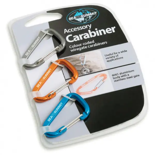Sea to Summit - Accessory Carabiner 3Pcs - Utrustningskarbiner