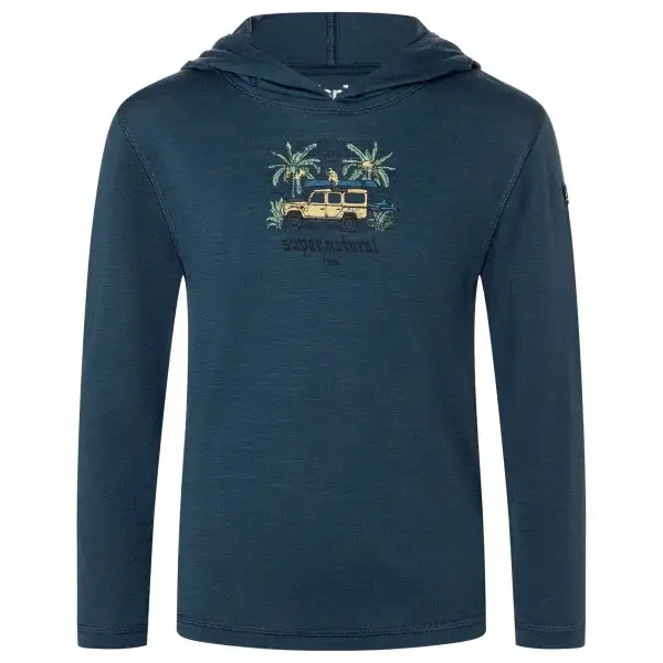 super.natural - Kid's Tropicar Light Hoodie - Munkjacka