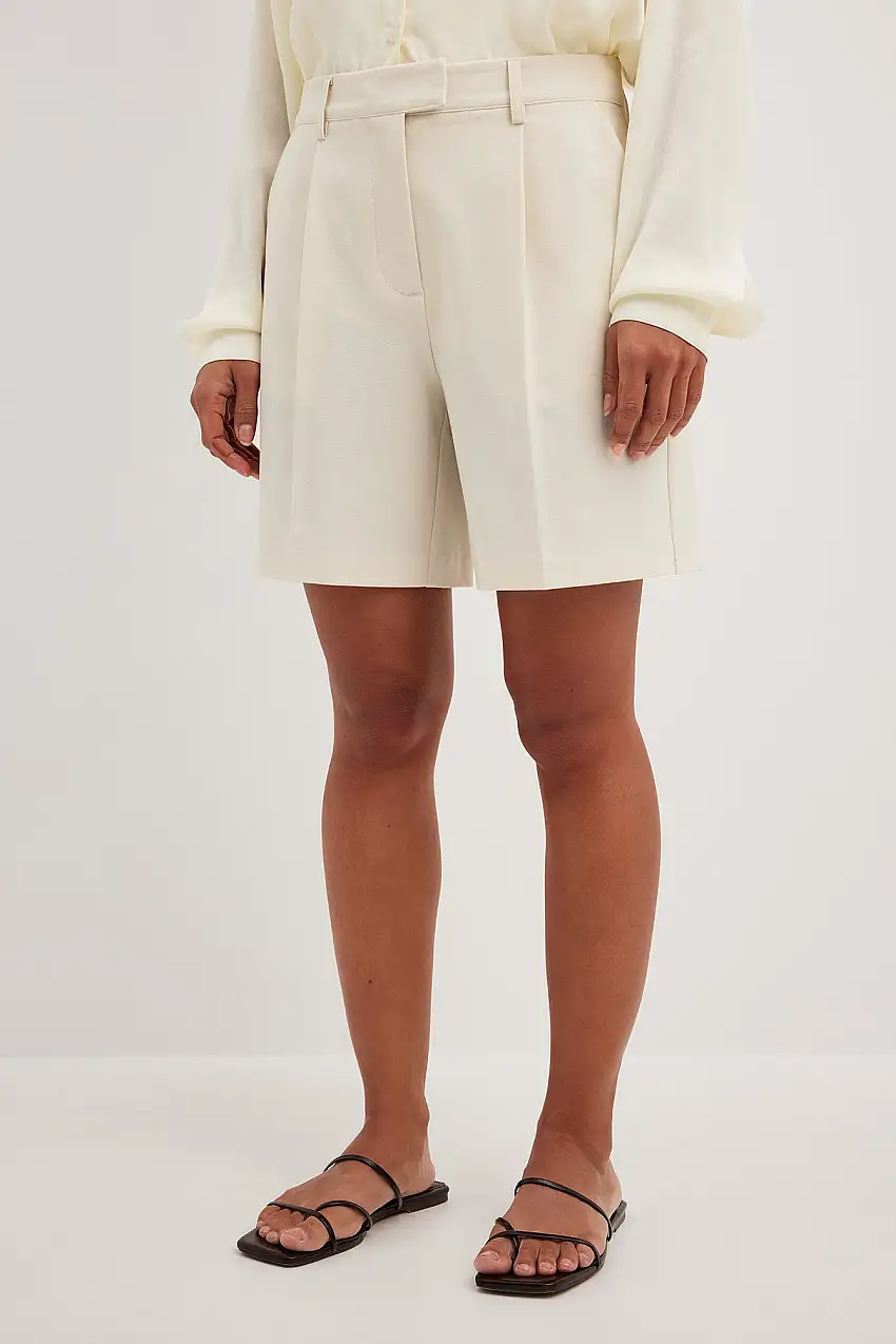 Skräddarsydda shorts Naturvit