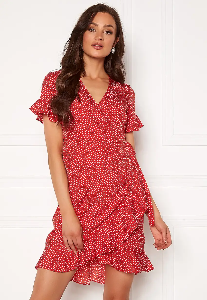 Henna 2/4 Wrap Frill Dress 24672798