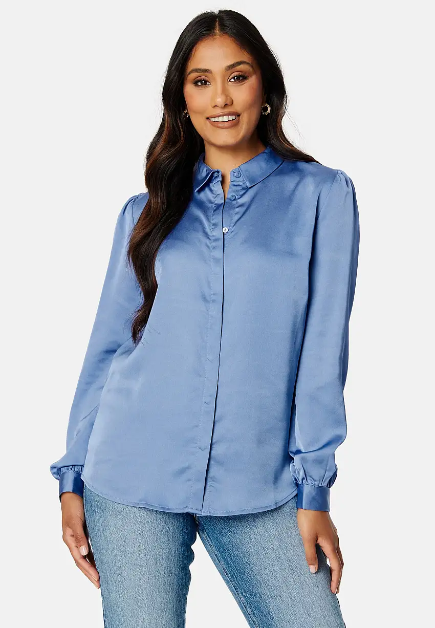 Ellette Satin L/S Shirt 37842466
