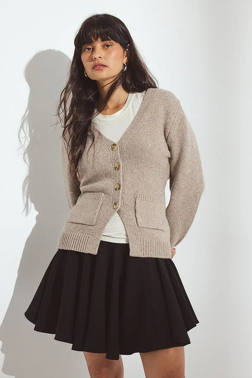 Volym Mini Kjol med låg midja Svart